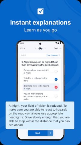 Driver Written Test: 2026 Test для Android — скриншот 4