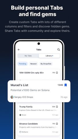 Dropstab Портфолио Криптовалют для Android — скриншот 4