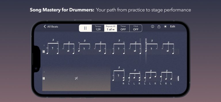 Drum Notation by Beat Note для iOS — скриншот 2