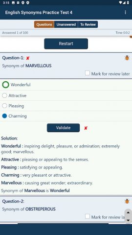 English Practice Tests для Android — скриншот 3