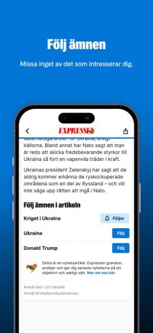 Expressen Nyheter для iOS — скриншот 4