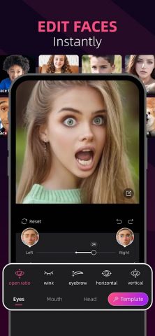 FaceWonder -AI Face Dance Edit для Android — скриншот 2