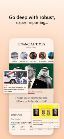 Financial Times: Business News для iOS — скриншот 1
