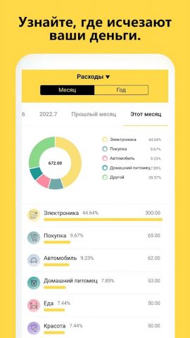 Финансы: Учет Расходов, Бюджет для Android — скриншот 2