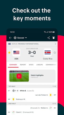 Flashscore: Scores & News для Android — скриншот 3