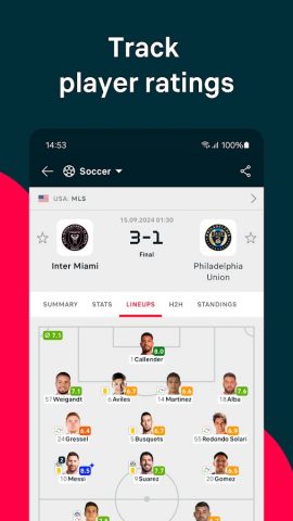 Flashscore: Scores & News для Android — скриншот 4
