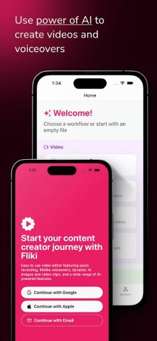 Fliki — AI Video Editor для Android — скриншот 1
