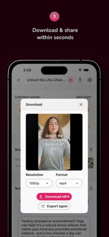 Fliki — AI Video Editor для Android — скриншот 4