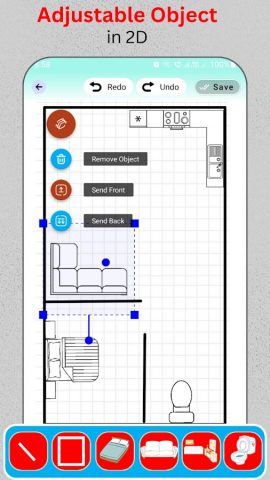 Floor Planner: Home Design для Android — скриншот 3