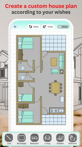 Floor Planner: Home Design для Android — скриншот 4