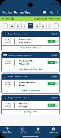 Советы по ставкам на футбол для Android — скриншот 1