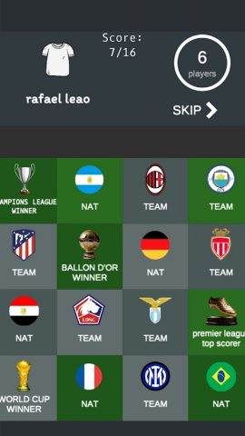 Football bingo quiz для Android — скриншот 5