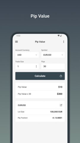 Forex Calculators для Android — скриншот 3