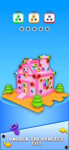 Гайки и Болты — Разбери Дом для iOS — скриншот 1