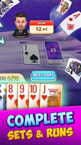 Gin Rummy Stars — Card Game — скриншот 2