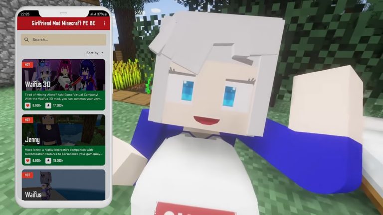 Girlfriend Mod Minecraft PE BE для Android — скриншот 1