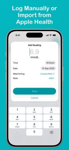 Glucomate: Diabetes Log Book для iOS — скриншот 5