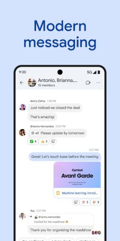 Google Chat для Android — скриншот 1