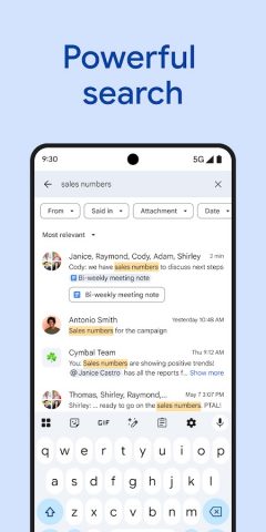 Google Chat для Android — скриншот 4