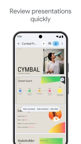Google Презентации — скриншот 1