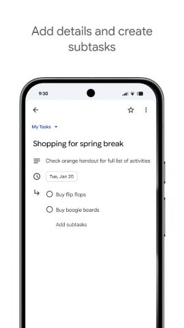Google Задачи — скриншот 2