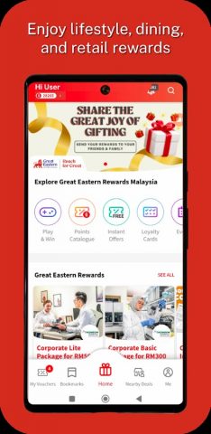Great Eastern Rewards Malaysia для Android — скриншот 1