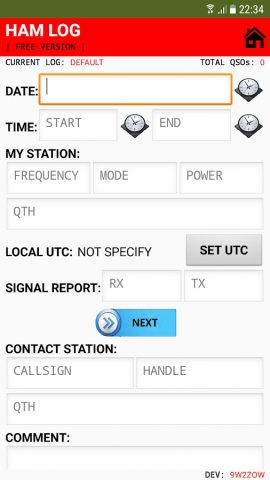 Ham Log | QTH Locator | My UTC для Android — скриншот 2