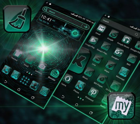 Hi Tech Launcher Theme для Android — скриншот 3