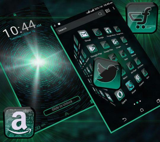 Hi Tech Launcher Theme для Android — скриншот 5