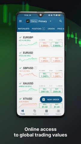 IC Markets Global cTrader для Android — скриншот 3
