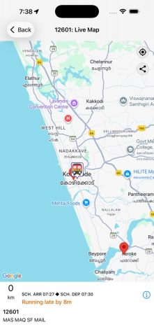 Indian Train Status — minits для iOS — скриншот 4