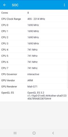 Информация о системе Android для Android — скриншот 5