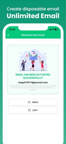 Instant Mail — disposable mail для Android — скриншот 5