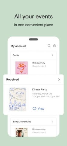 Invitation Maker & Card Design для Android — скриншот 3