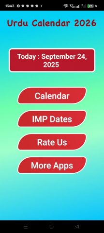 Islamic (Urdu) Calendar 2026 для Android — скриншот 2