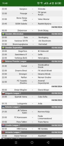 Jadwal Live Bola Hari ini для Android — скриншот 1