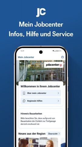 Jobcenter-App для Android — скриншот 1