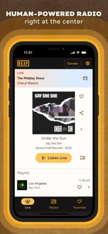 KEXP для iOS — скриншот 1