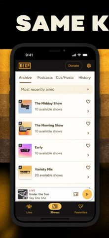 KEXP для iOS — скриншот 2