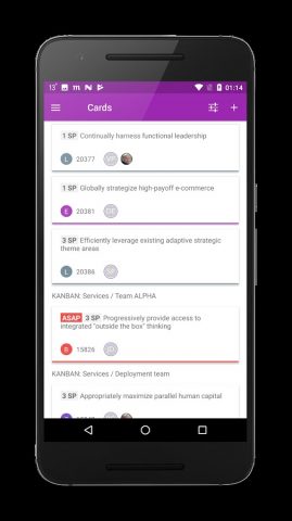 Kaiten в дороге для Android — скриншот 1