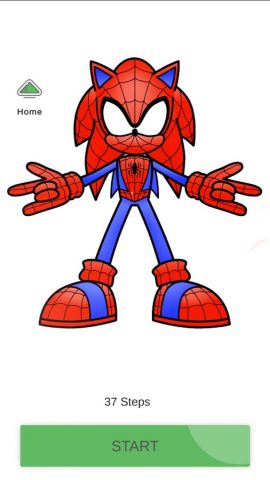 Как нарисовать соника для Android — скриншот 2