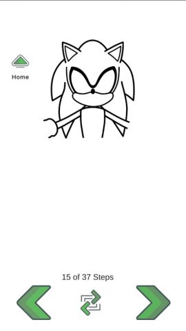 Как нарисовать соника для Android — скриншот 5
