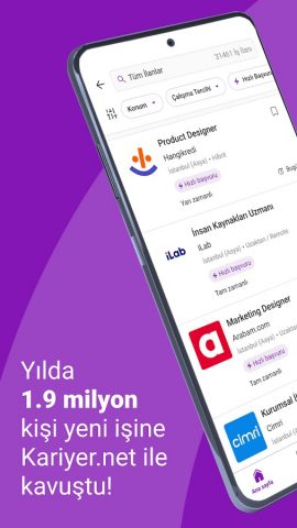 Kariyer.net İş İlanı Ara & Bul для Android — скриншот 1