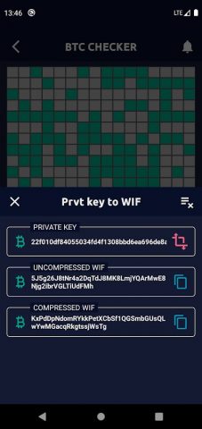 Key Hunter — Bitcoin Checker для Android — скриншот 4