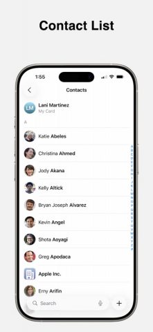 Контакты для iOS — скриншот 1
