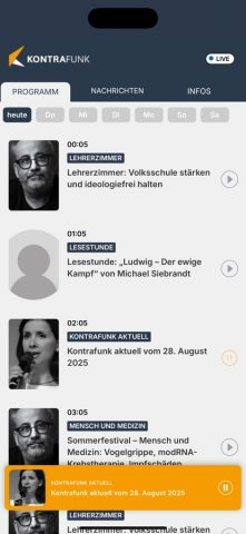 Kontrafunk для iOS — скриншот 3