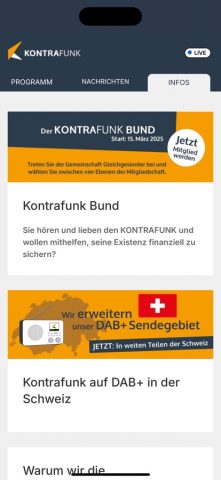 Kontrafunk для iOS — скриншот 5