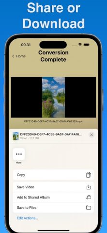 Конвертировать MOV в MP4 для iOS — скриншот 3