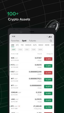 Криптообменник Poloniex для Android — скриншот 3