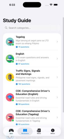LTO Driver’s Exam Reviewer для iOS — скриншот 4